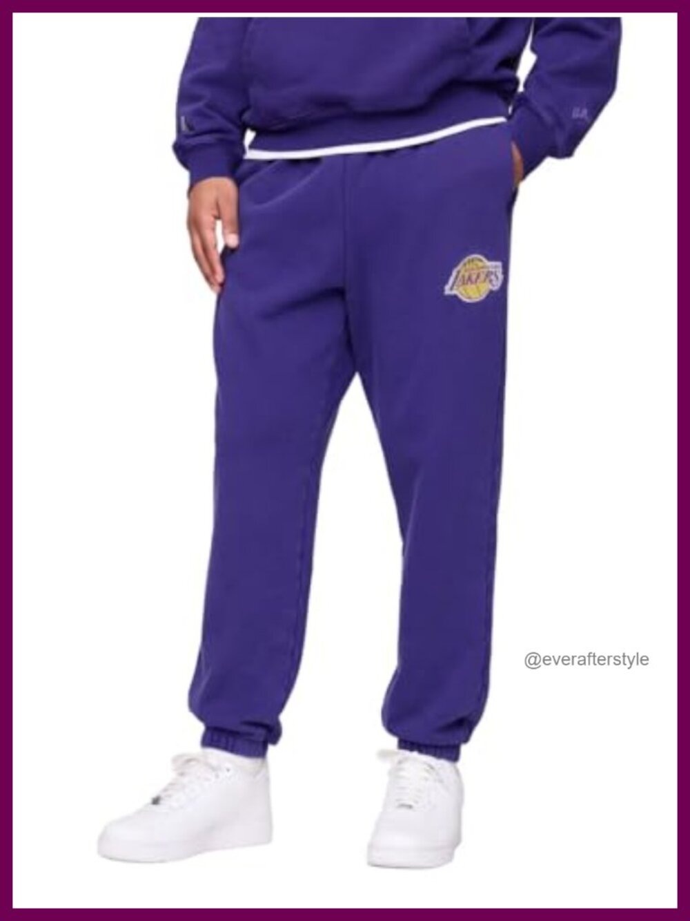 NBA Team Logo Soft Pull-on Sweatpants Relaxed Tapered Joggers